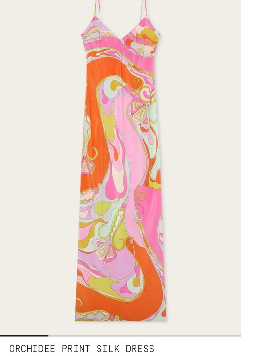 Emilio Pucci Dresses & Skirts - Emilio Pucci Orchidée Silk Maxi Dress in Pink, Orange & Lime